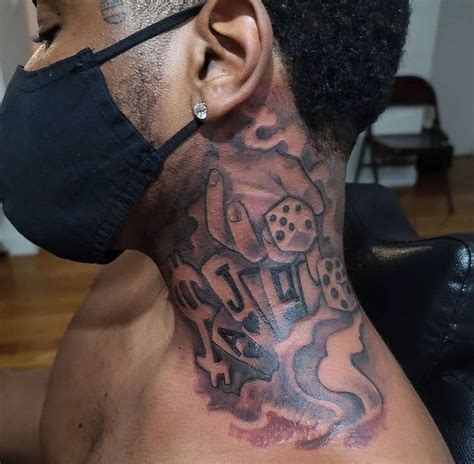 neck tattoos black male|hard neck tattoos for men.